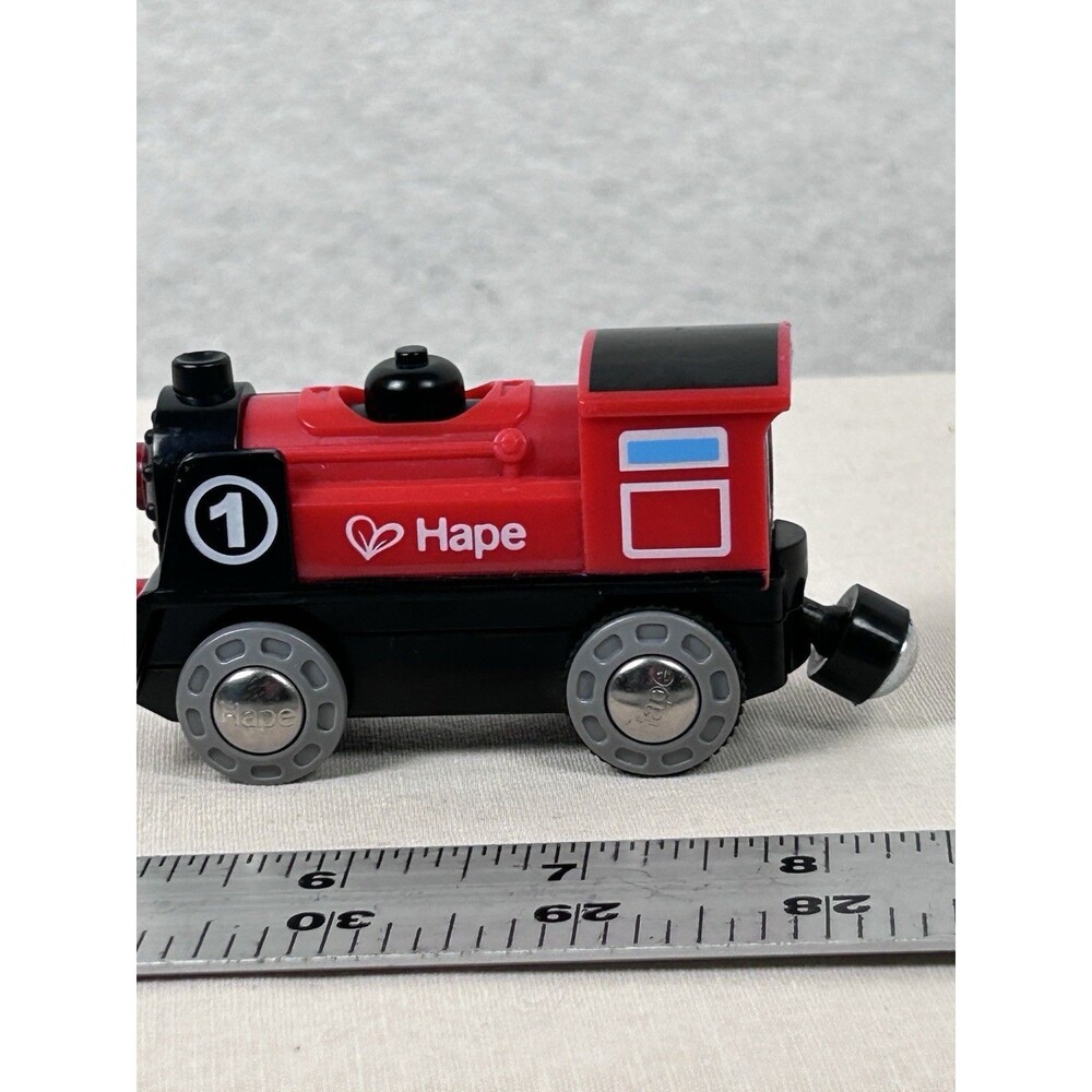 Hape Battery Powered Magnetic Train Engine for Kids compatible w/Brio